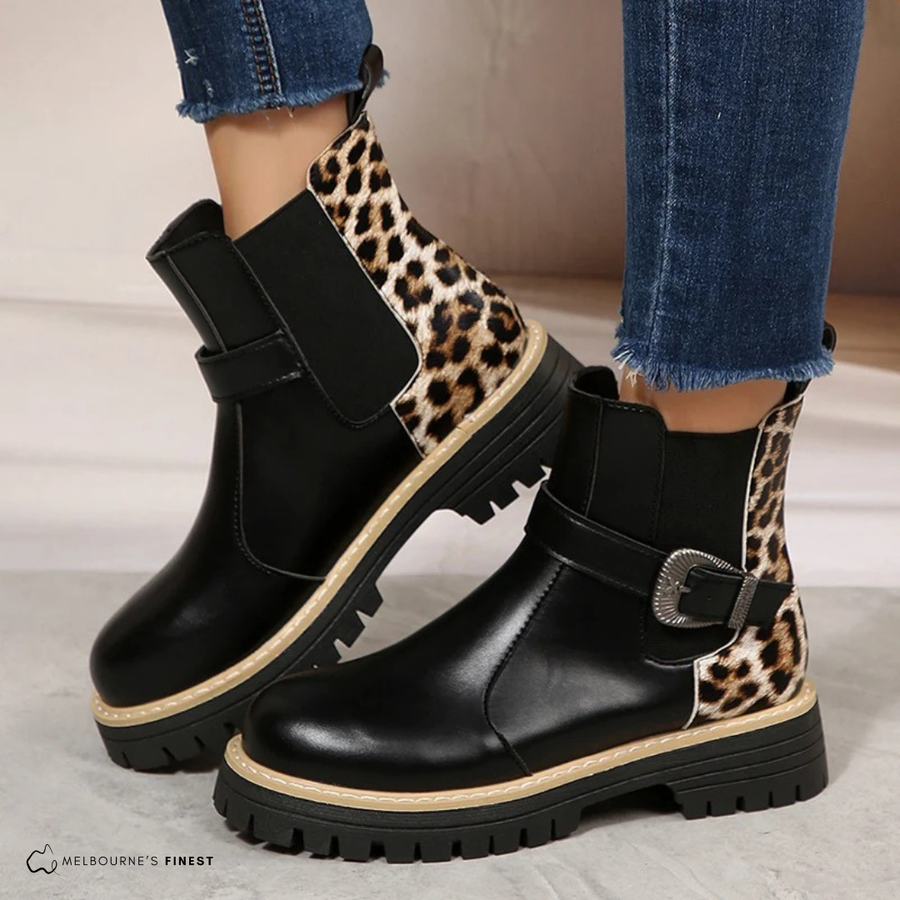 Dally™ Leopard Comfort Ankle Boots