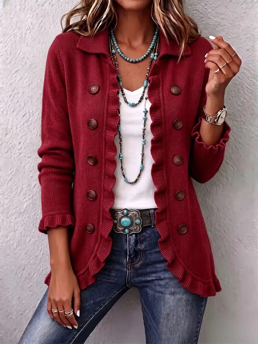 Rosalía Ruby Knit Cardigan