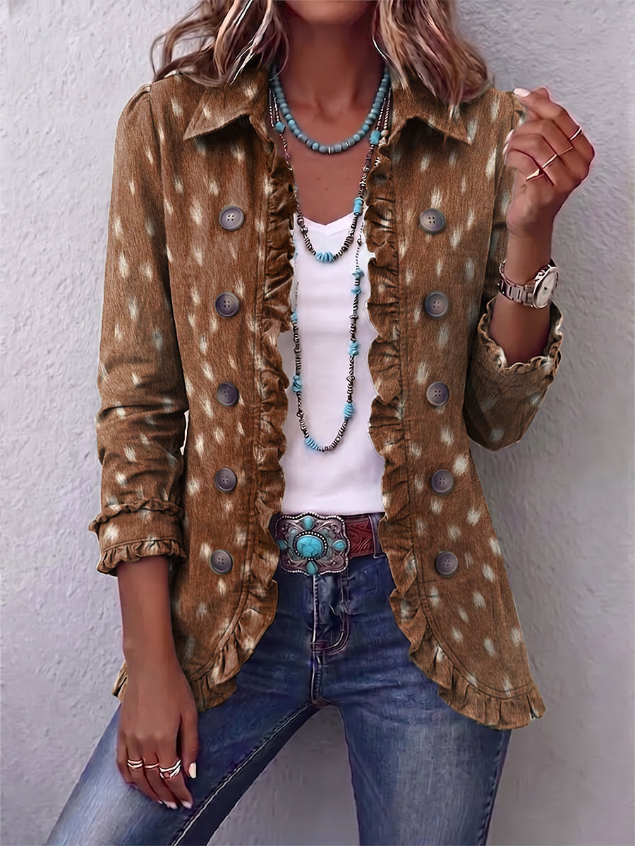 Nicolasa Animal Print Jacket
