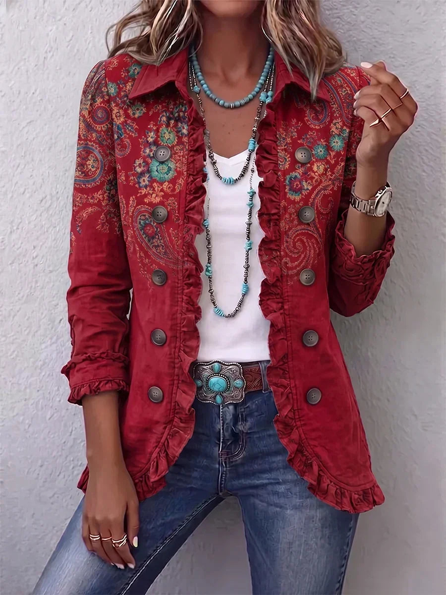 Inmaculada Red Paisley Jacket