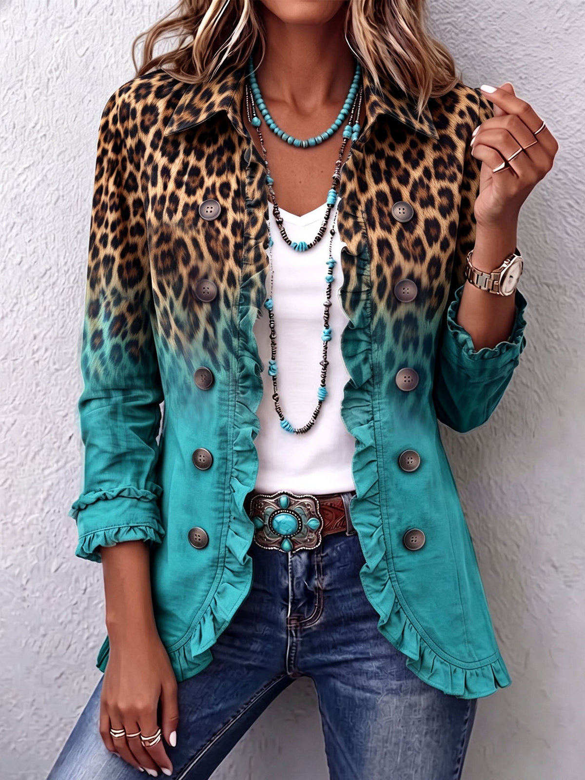 Mercedes Leopard Blazer
