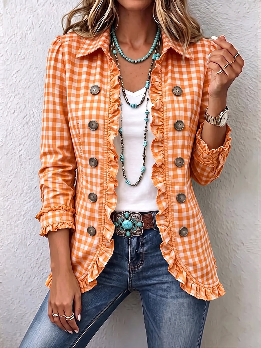 Purificación Gingham Jacket