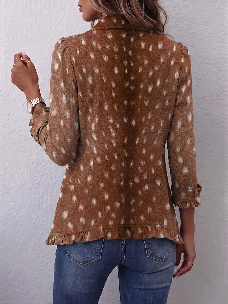 Nicolasa Animal Print Jacket