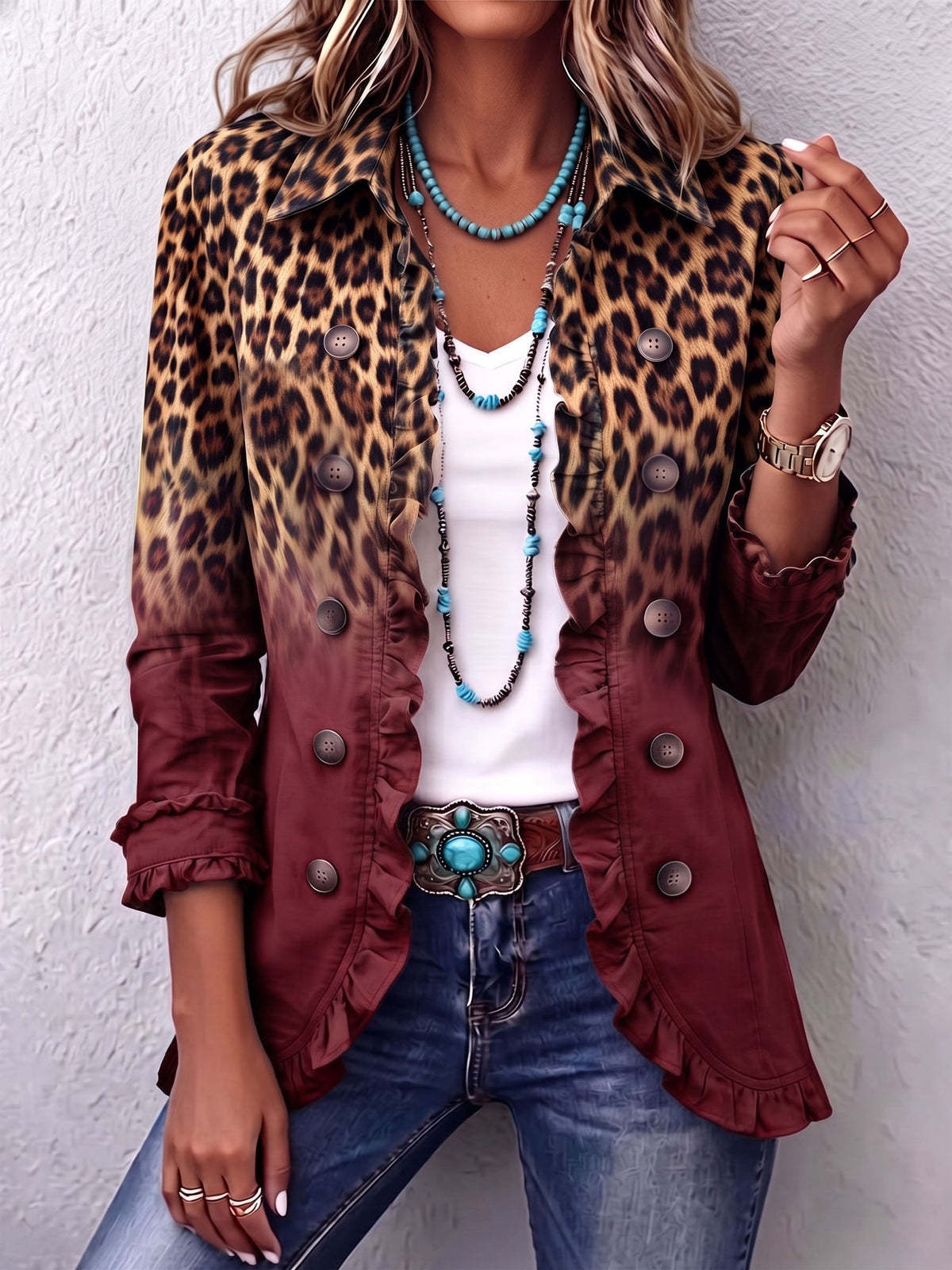 Mercedes Leopard Blazer