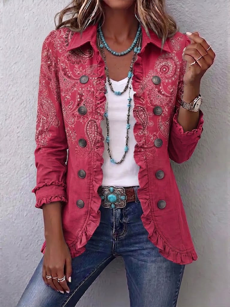 Adoración Pink Paisley Jacket