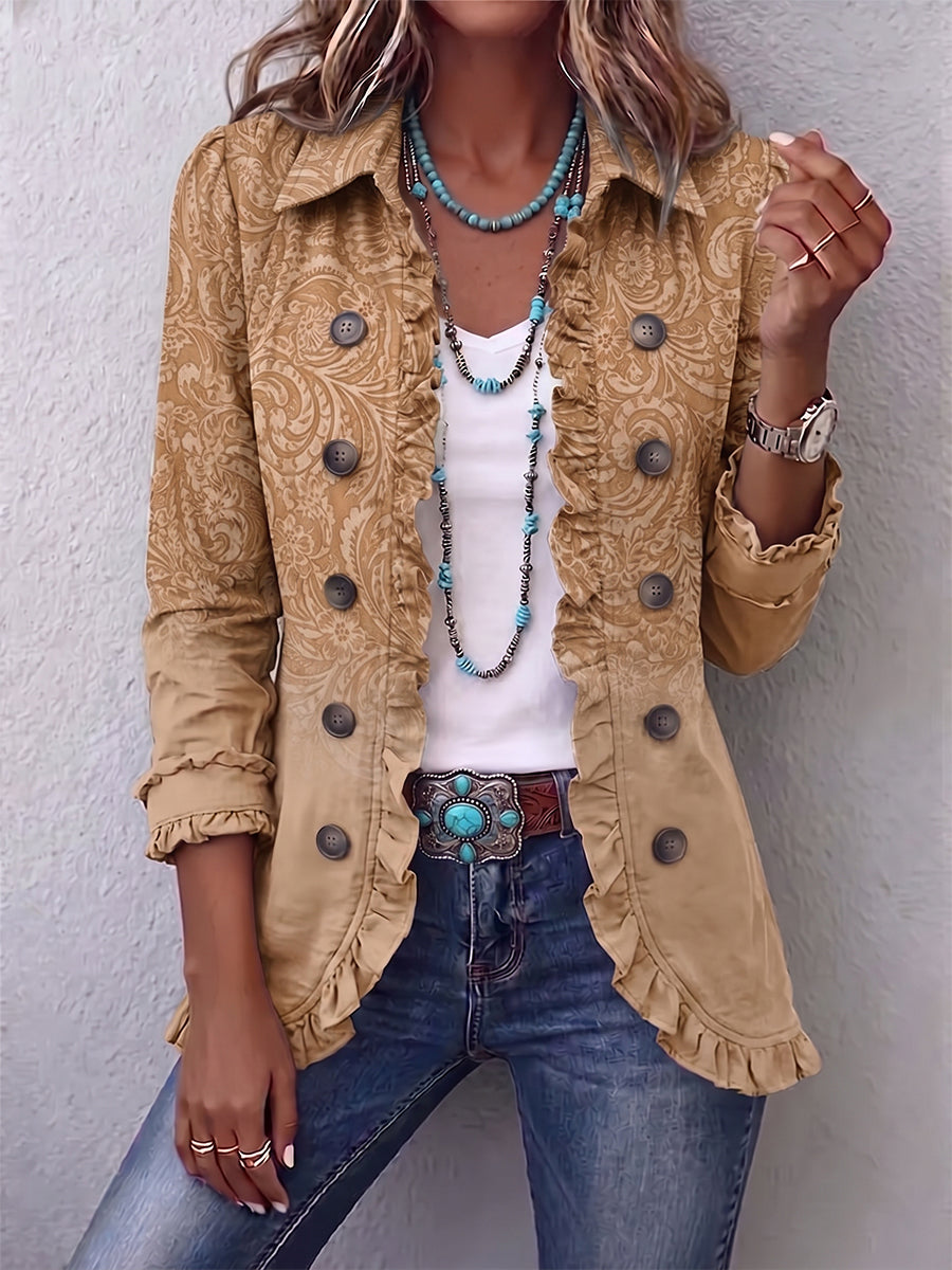 Covadonga Embossed Print Jacket
